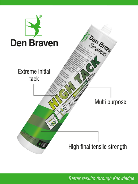 Zwaluw Den Braven Zwaluw High Tack Montagekit - Wit - 290ml