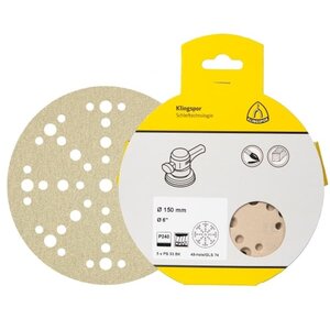 Klingspor PS33 BK Schuurschijf - GLS5 - K180 - 125mm - 5 stuks