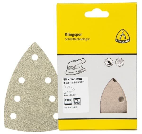 Klingspor Klingspor PS33 CK Schuurschijf - GLS24 - K60 - 148x98mm - 5 stuks