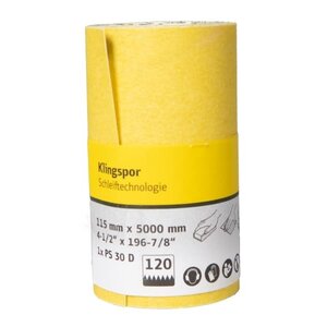 Klingspor Schuurrol PS30D K.100 115x5000mm - Geel
