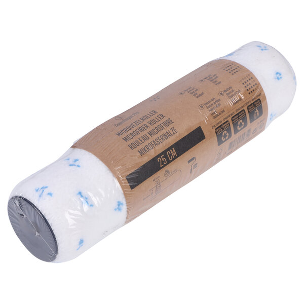 Copenhagen Pro Copenhagen Pro Microvezel Aflakroller - 9mm Poolhoogte - Blauw/Wit - 25cm