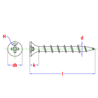 PGB Europe PGB Europe Snelbouwschroef "C" 3,9x25mm gefosf. - 1000 Stuks