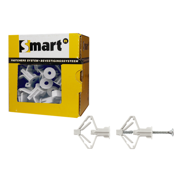 Smart Smart Holle Wandplug + Schroef VK 8x40mm - 25 stuks