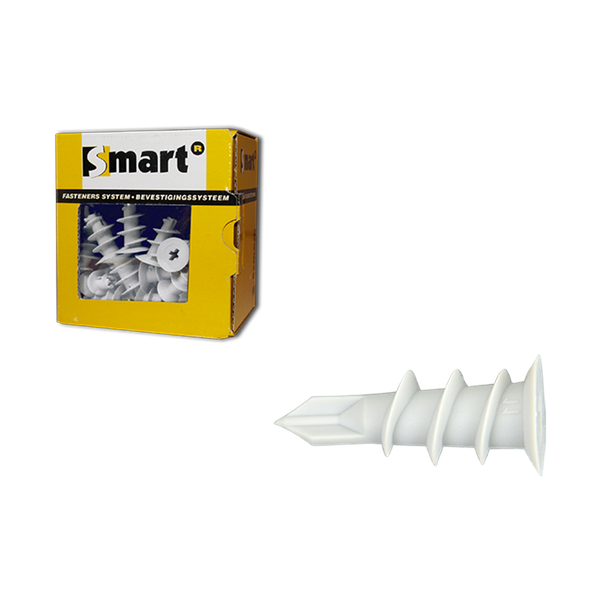 Smart Smart Zelfborend Gipskartonplug PA6 13x32mm  - 50 stuks