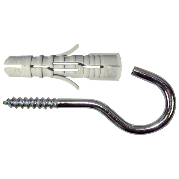 Smart Smart Plug + Schroefhaak - 6x30mm - 10 Stuks