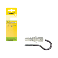Smart Smart Plug + Schroefhaak - 8x40mm - 5 Stuks