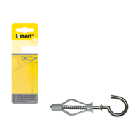 Smart Smart Hollewandplug + Schroefhaak - 8x40mm - 6 Stuks