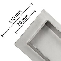 Claveo Claveo RVS Douchegoot - 100cm - RVS