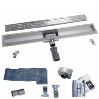 Claveo Claveo RVS Douchegoot - 100cm - RVS