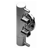 Claveo Aloni 'Design' Dubbelhoekstopkraan 1/2x3/8x3/8 (Chroom)