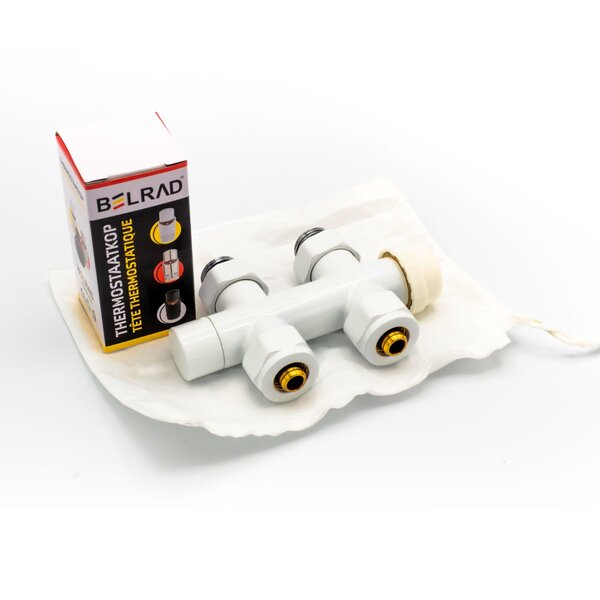 Belrad Belrad Middenaansluitset Recht - M30x16/2 - Wit