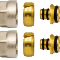 Belrad Belrad Klemkoppelingen 16mm - Nikkel - 2 stuks