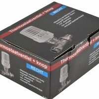 Riko Riko Thermostaatventiel + Knop Recht 1/2x15mm
