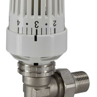 Riko Riko Thermostaatventiel + Knop Haaks 1/2x15mm