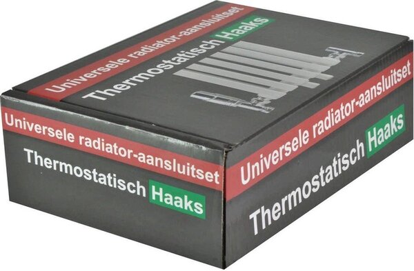 Luxe Thermostatische  Radiator Aansluitset Haaks (Chroom)
