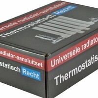 Luxe Thermostatische  Radiator Aansluitset Recht (Chroom)