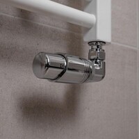 Luxe Thermostatische  Radiator Aansluitset Haaks Verkeerd Rechts (Chroom)