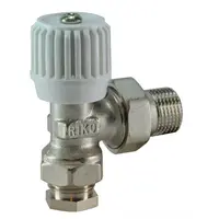 Riko Riko Radiatorkraan Haaks 1/2 inclusief Adapter 15mm