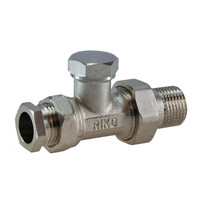 Riko Riko Voetventiel Recht 1/2 inclusief Adapter 15mm