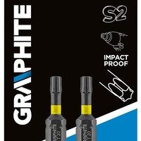 Graphite Graphite Impact Bit T20 x 25 mm - 2 stuks