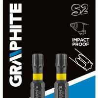 Graphite Graphite Impact Bit T30 x 25 mm - 2 stuks