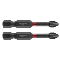 Graphite Graphite Impact Bit PH2 x 50 mm - 2 stuks