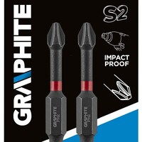 Graphite Graphite Impact Bit PH2 x 50 mm - 2 stuks