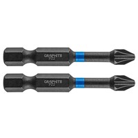 Graphite Graphite Impact Bit PZ2 x 50 mm - 2 stuks