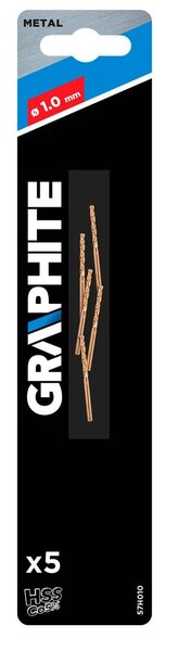 Graphite Graphite Metaalboor - 1,0mm - 5 stuks
