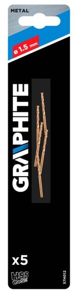 Graphite Graphite Metaalboor - 1,5mm - 5 stuks