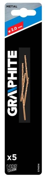 Graphite Graphite Metaalboor - 2,0mm - 5 stuks
