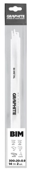 Graphite Graphite Reciprozagen 14TPI 300mm - 2 stuks