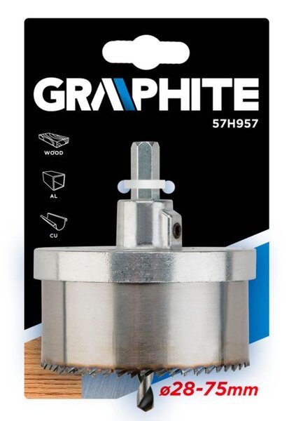 Graphite Graphite Gatenzaagset 28-75mm