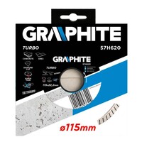 Graphite Graphite Diamantschijf Turbo 115x22,2x6,0x1,3mm