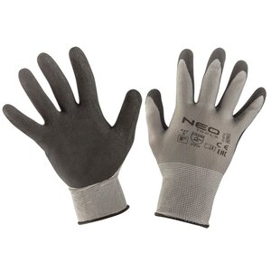 NEO TOOLS Latex Coated Nylon Werkhandschoenen - M8