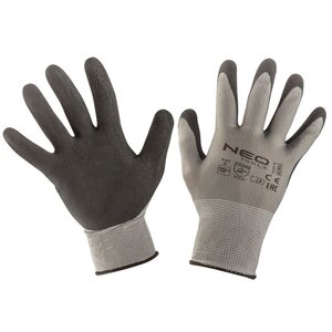 NEO TOOLS Latex Coated Nylon Werkhandschoenen - M10