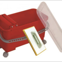 PRCI PRCI Sponsbak met Wieltjes inc Rekje, 2 Rollers, Sponsspaan & Inwasspaan - 25L