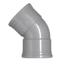 Martens Martens PVC Bocht 45° Manchet/Manchet - 125mm
