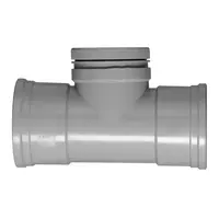 Martens Martens PVC Ontstopping T-stuk met Schroefdeksel Manchet/Manchet - 110mm
