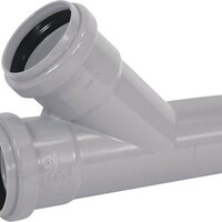Martens Martens PVC T-stuk 45° Manchet/Manchet/SPIE - 40mm