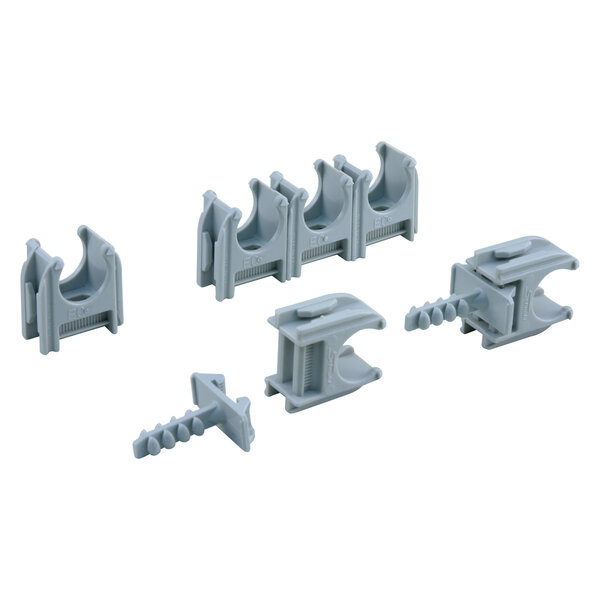 Q-Link Q-Link Buisclip Euro - 16mm - 10 stuks - Grijs