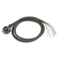 Perilex Perilex Stekker met Snoer H07RN-F 5 x 1.5 mm², 2 m - Zwart