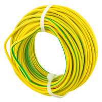 VD Draad Aardedraad 2,5mm - 20mtr - Geel/Groen