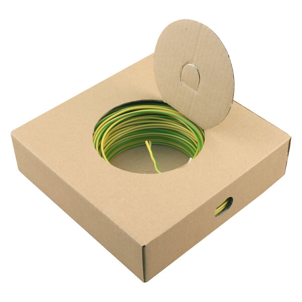 VD Draad Aardedraad 2,5mm - 100mtr - Geel/Groen