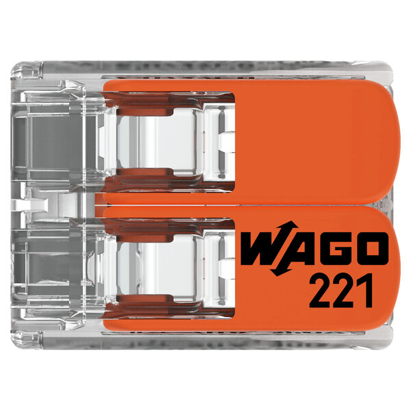 Wago Wago 221 Lasklem - 4mm² - 2-Polig - 16 stuks