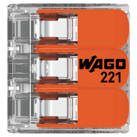 Wago Wago 221 Lasklem - 4mm² - 3-Polig - 12 stuks