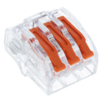 Q-Link Q-Link Conex Lasklem 4mm² Hersluitbaar - 3-Polig - 20 stuks