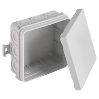 Kabeldoos met 12 Ingangen IP55 85x85x37mm - Grijs