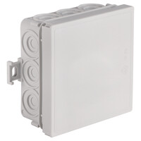 Kabeldoos met 12 Ingangen IP55 85x85x37mm - Grijs