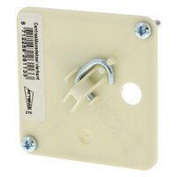 Centraaldoosdeksel Vierkant met Haak -72x72x20mm (Crème)